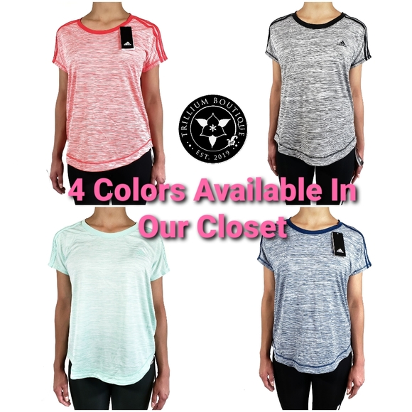 Adidas Climalite Women's Striped Tee (NWT) - Picture 5 of 5